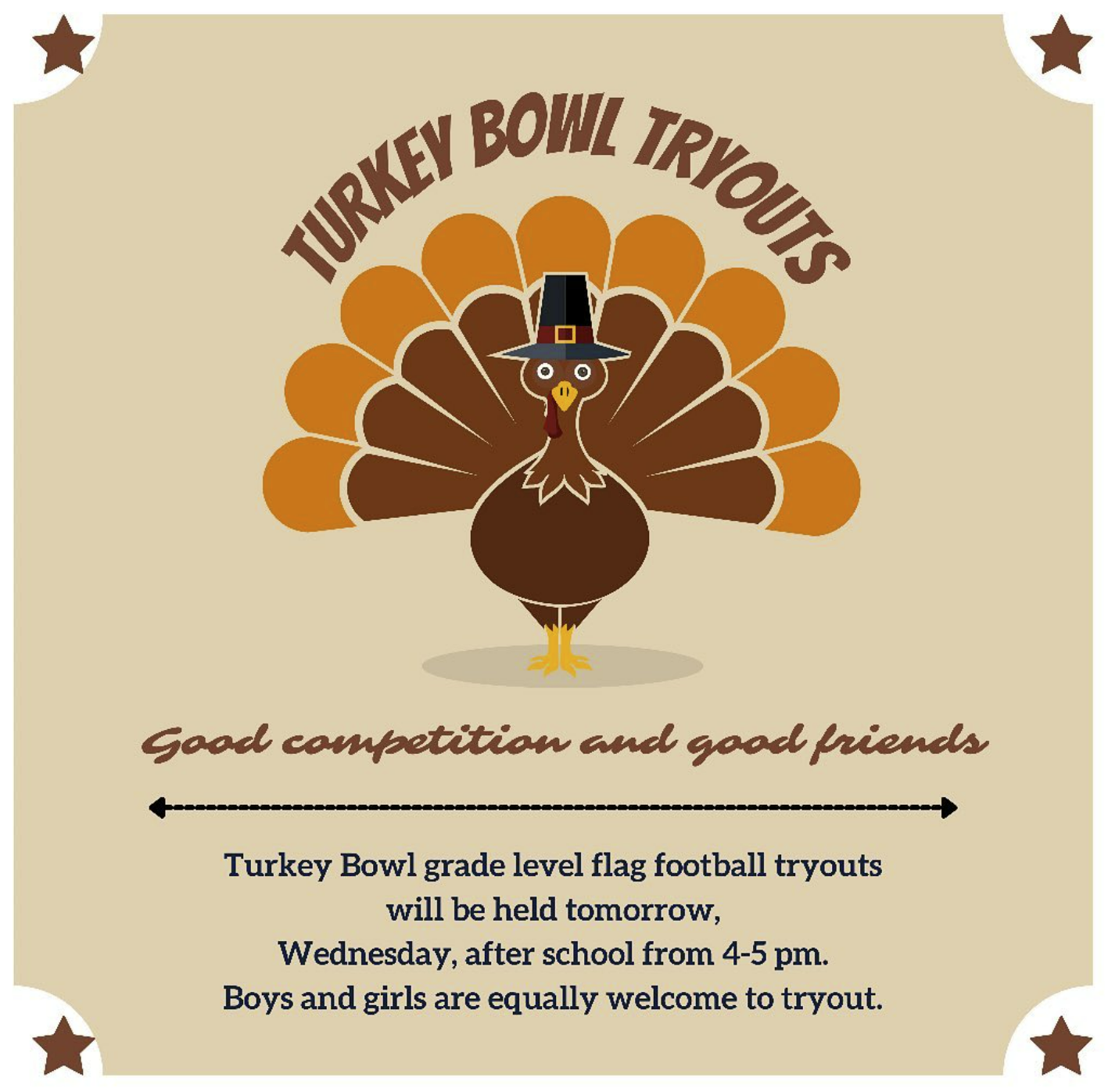 Turkey Bowl Tryouts